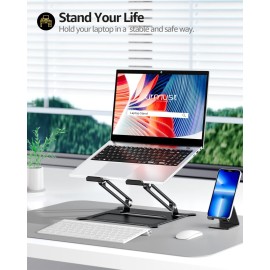 Urmust Laptop Notebook Stand Holder Adjustable Laptop Stand Portable Laptop Riser