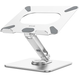 BESIGN LSX7 Laptop Stand with 360° Rotating Base, Ergonomic Adjustable Notebook Stand, Riser Holder Computer Stand
