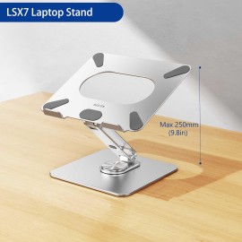 BESIGN LSX7 Laptop Stand with 360° Rotating Base, Ergonomic Adjustable Notebook Stand, Riser Holder Computer Stand