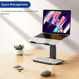 BESIGN LSX6N Laptop Stand, Ergonomic Adjustable Notebook Riser Holder, Computer Stand Compatible