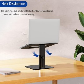 BESIGN LSX6N Laptop Stand, Ergonomic Adjustable Notebook Riser Holder, Computer Stand Compatible