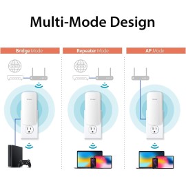 D-Link AX3000 Mesh WiFi 6 Range Extender | Universal Compatibility | 1x Gigabit LAN Port | AI Enabled | Covers up to 2800 sq. ft | Whole Home Booster