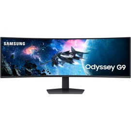 SAMSUNG 49-Inch Odyssey G9 Series DQHD 1000R Curved Gaming Monitor, 1ms(GtG), VESA DisplayHDR 1000, 240Hz, AMD FreeSync Premium Pro, Height Adjustable Stand, LS49CG954ENXZA, 2024