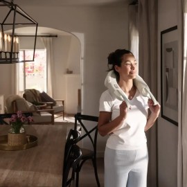 Homedics Weighted Massage Wrap for Neck, Shoulders, and Back Muscles with Soothing Heat