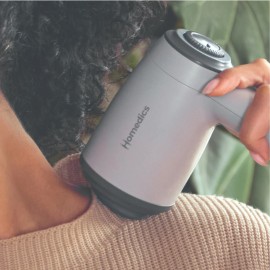 Homedics Shiatsu Handheld Massager, Cordless & Rechargeable, White