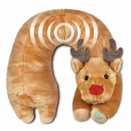 Health (H-4525-0 RD) Touch Neck Massager Gift with Relaxing Vibration, U-Shaped Lightweight – Reindeer