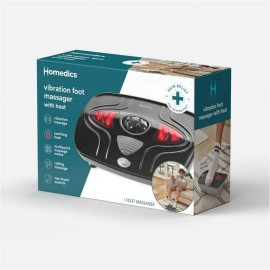 Homedics Vibration Foot Massager with Soothing Heat, Black