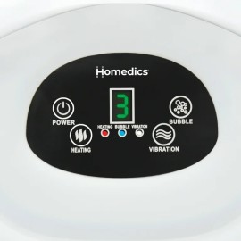 Homedics Salt-N-Soak Footbath with Heat Boost Bundle, Heats Water in Minutes, Vibration Massage Bubbling Foot Soak, Includes Pumice Stone and Gel Socks