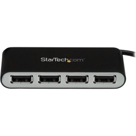 StarTech 4 Port USB 2.0 Hub - USB Bus Powered - Portable Multi Port USB 2.0 Splitter and Expander Hub - Small Travel USB Hub (ST4200MINI2) - Hub - 4 x USB 2.0 - desktop
