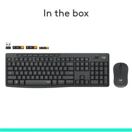 Logitech MK295 Silent - Keyboard and mouse set - wireless - 2.4 GHz - Black