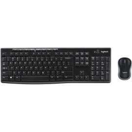 Logitech MK270 Wireless Combo - Keyboard and mouse set - wireless - 2.4 GHz - English - black