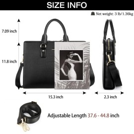 BOSTANTEN Leather Lawyers Briefcase Shoulder Laptop Business Slim Bags for Men