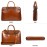 Blofinche Genuine Leather laptop Briefcase: Messenger shoulder bag 15 16 inch