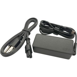 Lenovo Laptop Charger 45W Watt USB Type C(USB-C) AC Power Adapter