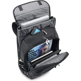 Solo New York Metropolitan 16 Inch Laptop Backpack with Removable Sleeve, Black/Grey