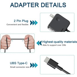 Lenovo 45W Laptop Charger 19.5V 2.31A Blue Tip Smart Power AC Adapter