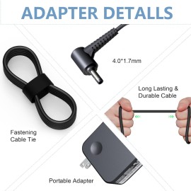 Lenovo 65W 45W AC Charger Blue Tip Laptop Adapter Power Cord