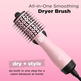 INFINITIPRO BY CONAIR The Knot Dr. All-in-One Travel Friendly Oval Dryer Brush, Hair Dryer & Volumizer, Hot Air Brush