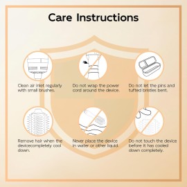 Nicebay Hair Dryer Brush, Hot Tools Blow Dryer Brush for Women, One Step Blowout Brush with Display Screen, Oval Ceramic Barrel, Negative Ion, Black and Gold