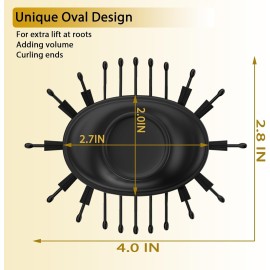 Nicebay Hair Dryer Brush, Hot Tools Blow Dryer Brush for Women, One Step Blowout Brush with Display Screen, Oval Ceramic Barrel, Negative Ion, Black and Gold