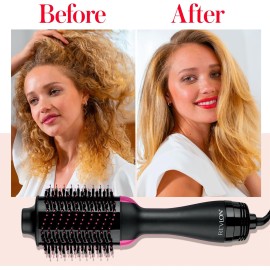 REVLON One-Step Volumizer Hair Dryer and Styler | Now with Improved Motor, Less Frizz, More Shine and Less Heat Damage for Salon-Style Blowouts | Amazon Exclusive (Black)