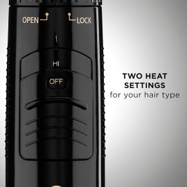 Conair 2-in-1 Hot Air Curling Combo, Includes 1.5-inch Curl Brush and 1-inch Aluminum Bristle Brush