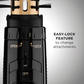 Conair 2-in-1 Hot Air Curling Combo, Includes 1.5-inch Curl Brush and 1-inch Aluminum Bristle Brush