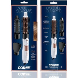 Conair Double Ceramic 3-in-1 Hot Air Brush, Dry as You Style