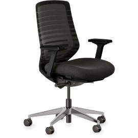 Branch Ergonomic Chair - A Versatile Desk Chair  810061411505 with Adjustable Lumbar Support, Breathable Mesh Backrest, and Smooth Wheels - Experience Optimal Comfort and Support - All Black