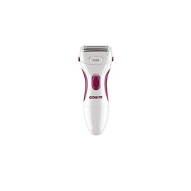 Conair Satiny Smooth Ladies Twin Foil Shaver with Pop-Up Trimmer, Battery Operated, Use Wet or Dry