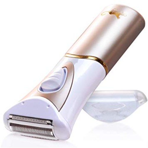 IQ Beauty Body Ladies Shaver Compact Multi-functional Stainless Steel 3-Blade Electric Razor for Women - Wet and Dry Smooth Glide Electric shaver