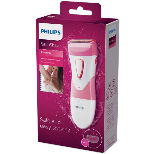 Philips SatinShave Essential Women\'s Electric Shaver for Legs, Cordless, HP6306/50