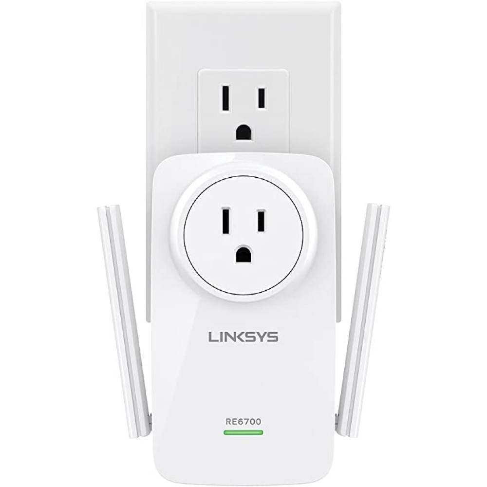 Linksys RE6700 AC1200 Amplify Dual Band High-Power Wi-Fi Gigabit Range Extender/Repeater