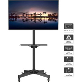 Rolling TV Stand, Mobile TV Stand