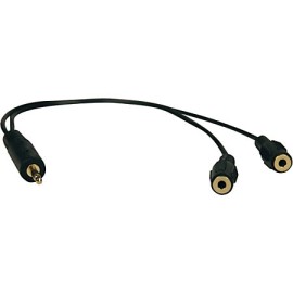 Tripp Lite's  3.5mm Stereo Cable Y-Adapter, 1ft