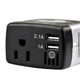 150W 12V DC to AC Car Power Inverter with USB Port