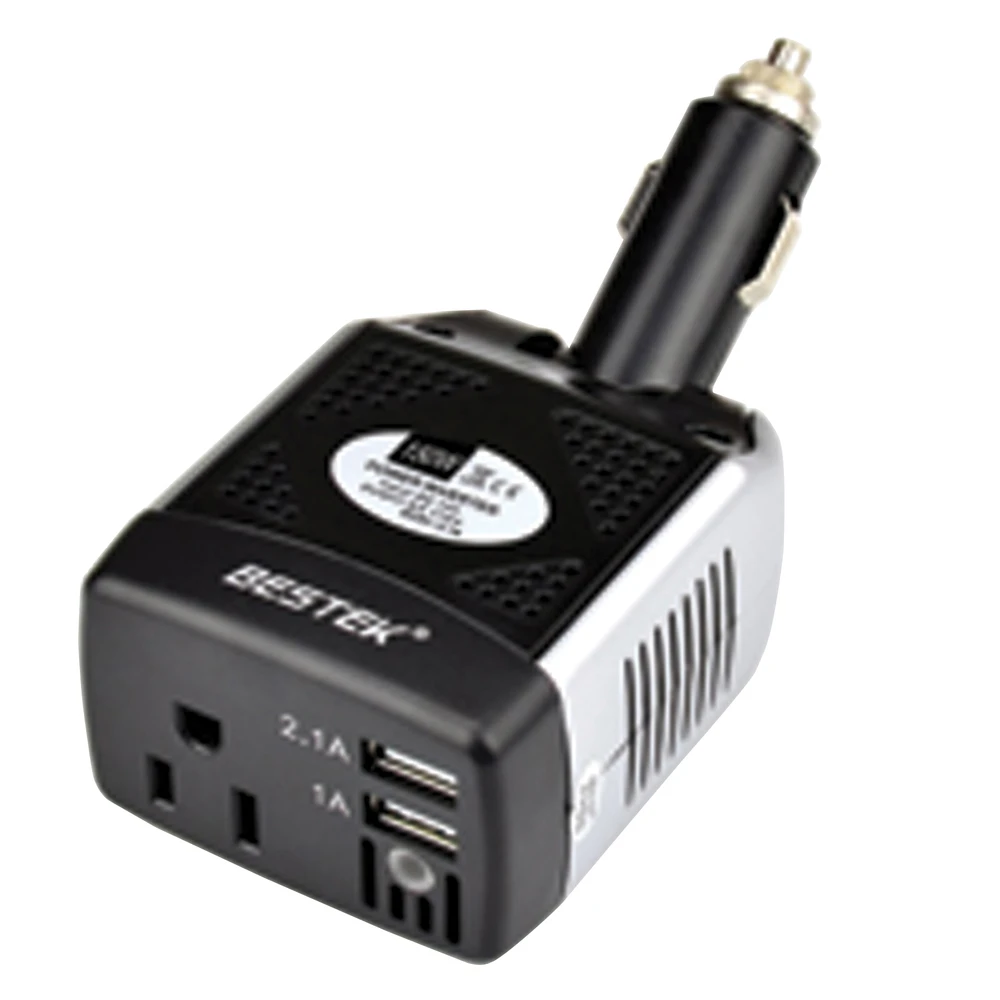150W 12V DC to AC Car Power Inverter with USB Port