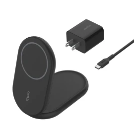 Belkin BoostCharge Magnetic Foldable Wireless Charger with Qi2 15W (Black)
