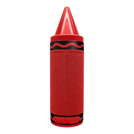 Crayola CBT450R Portable Bluetooth Crayon Speaker with FM Radio (Red)