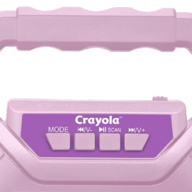 Crayola CBX210PM Portable Bluetooth Karaoke Speaker with FM Radio and Microphone (Purple)