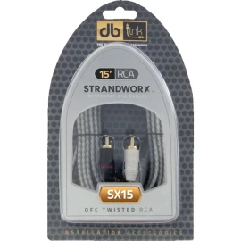 DB Link Strandworx SX15 15 ft Twisted-Pair RCA Interconnect Cable