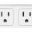 Fisher FWC476W Slim Surge Protector Wall Tap, 2 Outlets + 2 USB (White)
