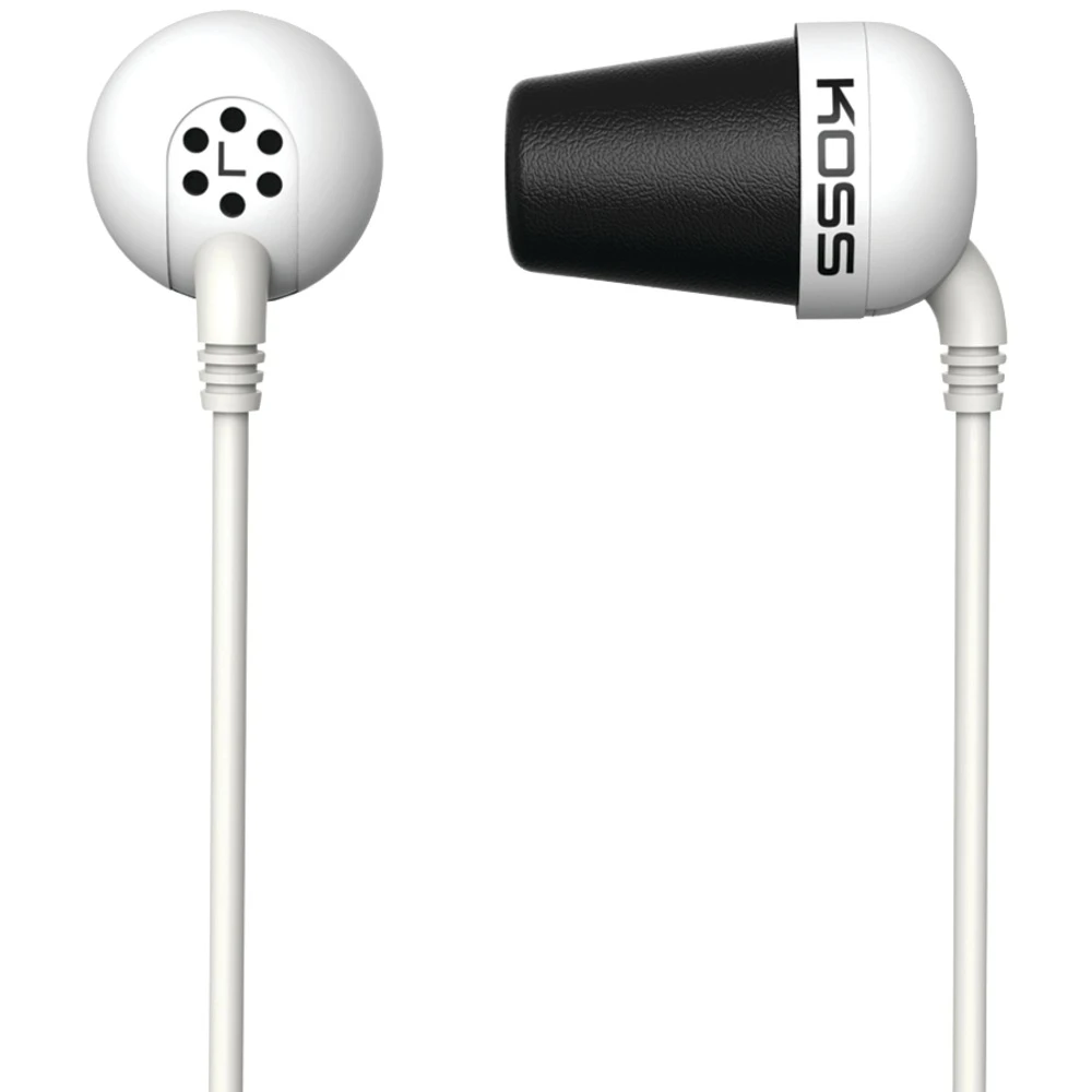 Koss The Plug Noise-Isolating In-Ear Headphones (White)