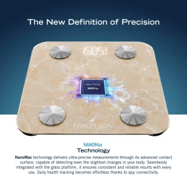 Nautica Smart Body Tracker Bluetooth Bathroom Scale