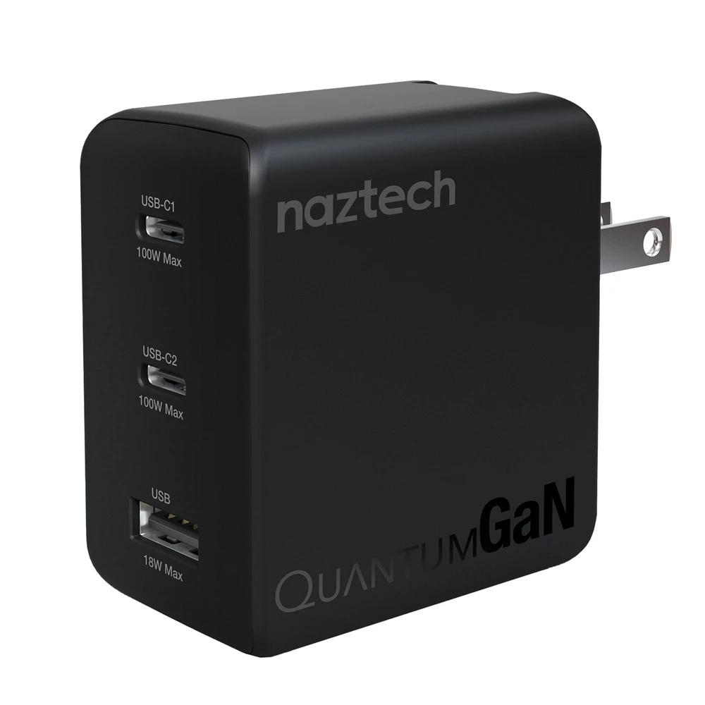 Naztech Nexus T100 GaN PD 102W 3-Port USB Wall Charger