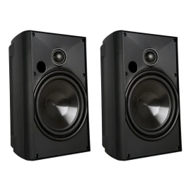 Proficient Audio AW525 5.25" 2-Way Indoor/Outdoor Speakers, Pair (Black)