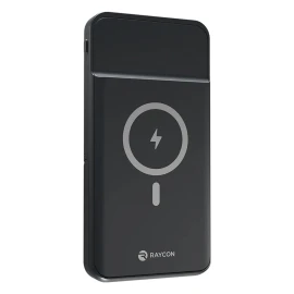 Raycon Magic Power Bank Stand 10000mAh Wireless Portable Charger (Black)