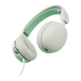 Skullcandy Grom Wired Kids Over-Ear Headphones with Mic (Bone/Seafoam)