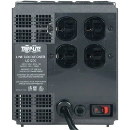 Tripp Lite LC1200 1200W Line Conditioner with AVR, EMI/RFI Filtering & 1200J Surge Protection, 4 Outlets