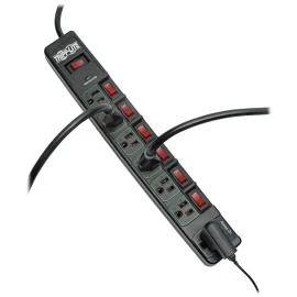 Tripp Lite by Eaton TLP76MSGB ECO-Surge 7-Outlet Surge Protector, 6 ft Cord, 1080J